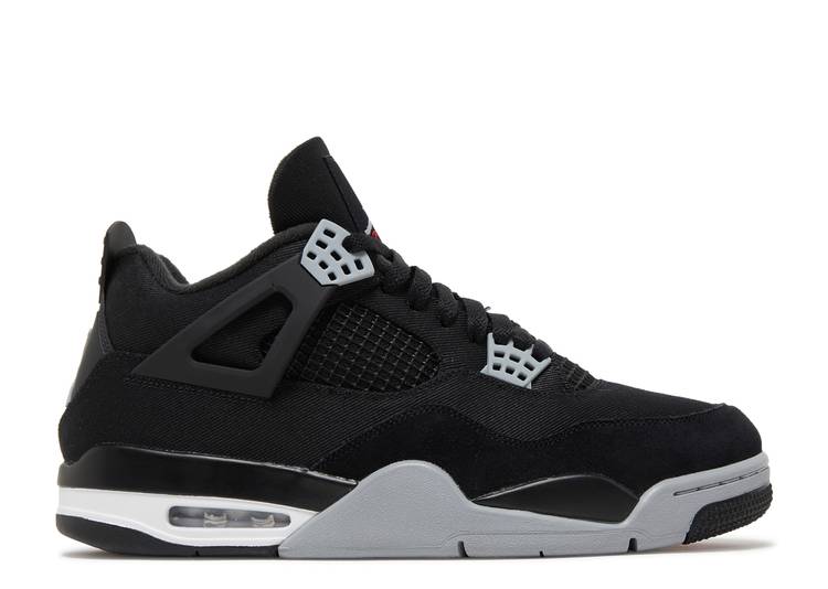 Jordan Retro 4 - BLACK CANVAS