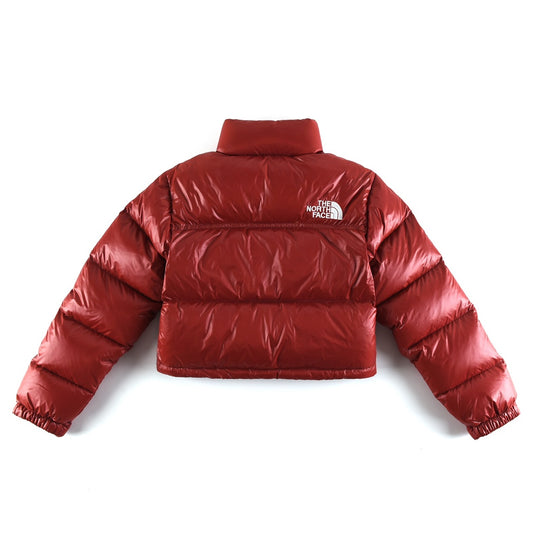 The North Face Short Nuptse 700 "Glossy Red"