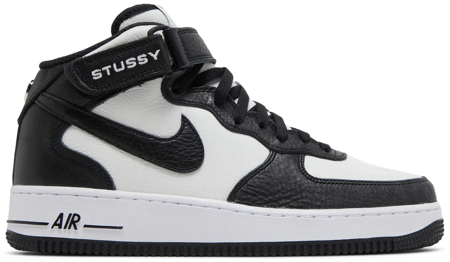 Air Force 1 Mid - Stussy Black White