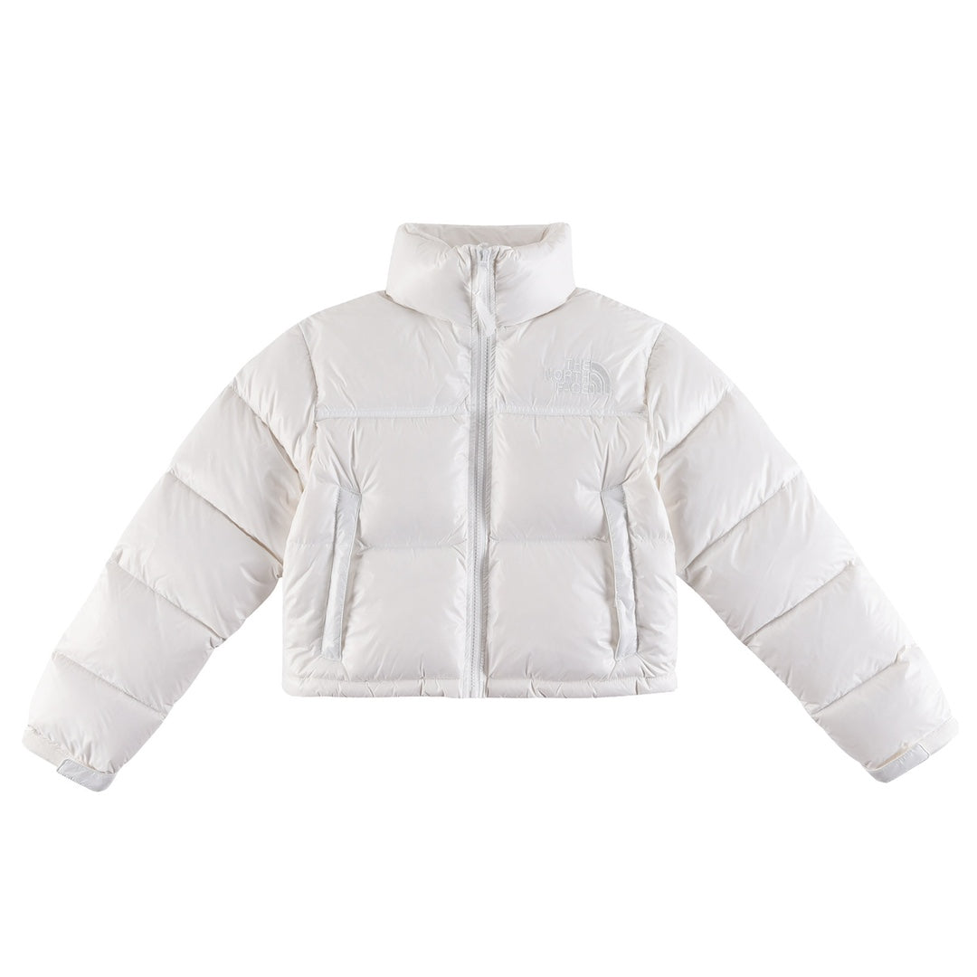The North Face Short Nuptse 700 "Glossy White"